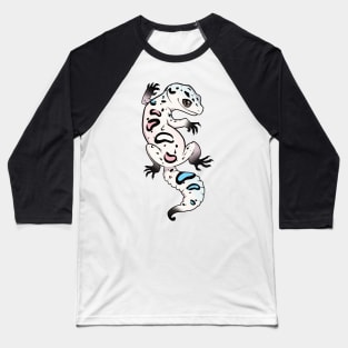 Transgender Pride Leopard Gecko Baseball T-Shirt